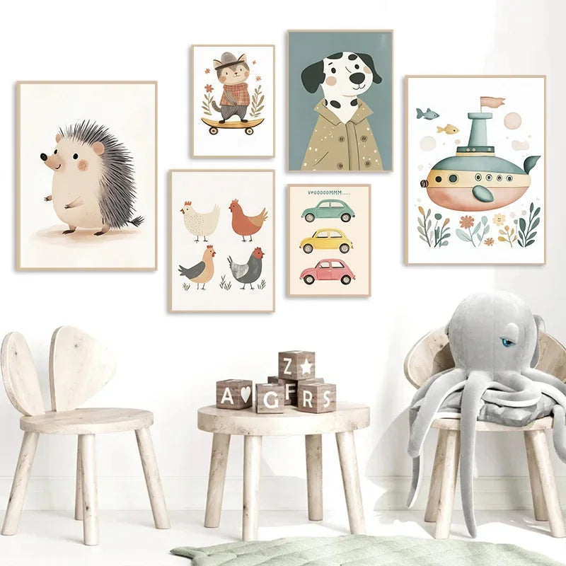 Elevate the ambiance in your child's bedroom or playroom with this stunning art on canvas. Instantly transport your little one's space into a whimsical retreat.