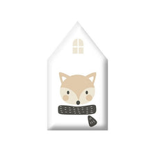 Load image into Gallery viewer, Fox House. Transform your kids&#39; bedroom or playroom with these fun and exciting 3D Wall Decor Houses! Each decal has 0.59 inches of thickness and is made of durable PVC that will last through many adventures. Create a whimsical atmosphere in any space to spark your child&#39;s imagination! 

