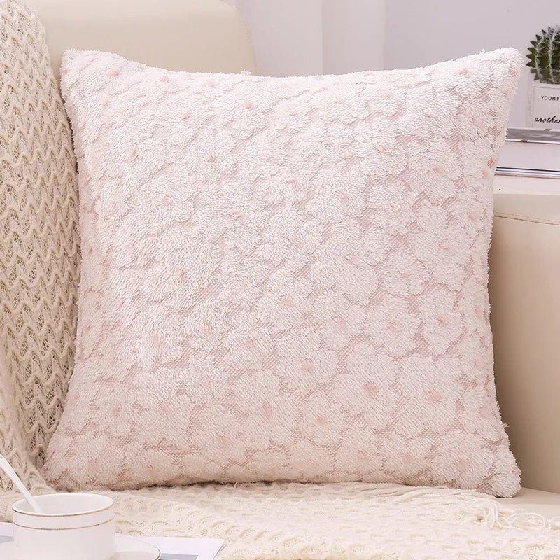 Enhance the look of your children's bedroom or playroom with the Pink Soft Flower Pillowcase. Made from soft fabric, these decorative pillow covers offer a luxurious and comfortable feel. Experience a perfect blend of comfort and style with this unique accessory.
