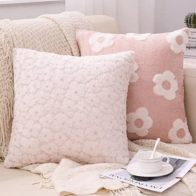 Enhance the look of your children's bedroom or playroom with the Pink Soft Flower Pillowcase. Made from soft fabric, these decorative pillow covers offer a luxurious and comfortable feel. Experience a perfect blend of comfort and style with this unique accessory.