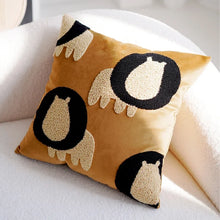 Load image into Gallery viewer, Revamp your child&#39;s bedroom with this charming light brown lion pillow cover! Add a touch of cuteness and warmth to their space with this adorable addition. Available in multiple sizes to suit your child&#39;s needs and preferences.&nbsp;
