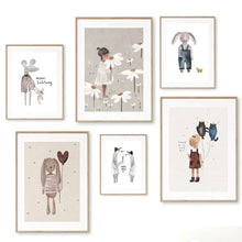 Load image into Gallery viewer, This Retro Friends Art Canvas is a must-have for any art enthusiast! These stunning designs are available in multiple options and come unframed for a modern and versatile look. Made with premium canvas and waterproof ink, each piece is crafted with meticulous technics of spray painting. Bring a touch of vintage charm and personality to any space with this impressive art piece. These artworks are not fra

