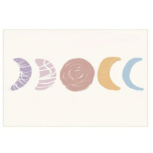 Load image into Gallery viewer, Let your kids take their bedrooms to the moon and back with this modern Nordic Moon Rug! Crafted with soft, durable polyester, this rug gives off a cozy, out-of-this-world vibes that&#39;s perfect for a starry night in. Sizes come in all shapes and sizes, so you&#39;ll be sure to find the right fit for your lunar landing pad. Moon&#39;s out, dreams in!
