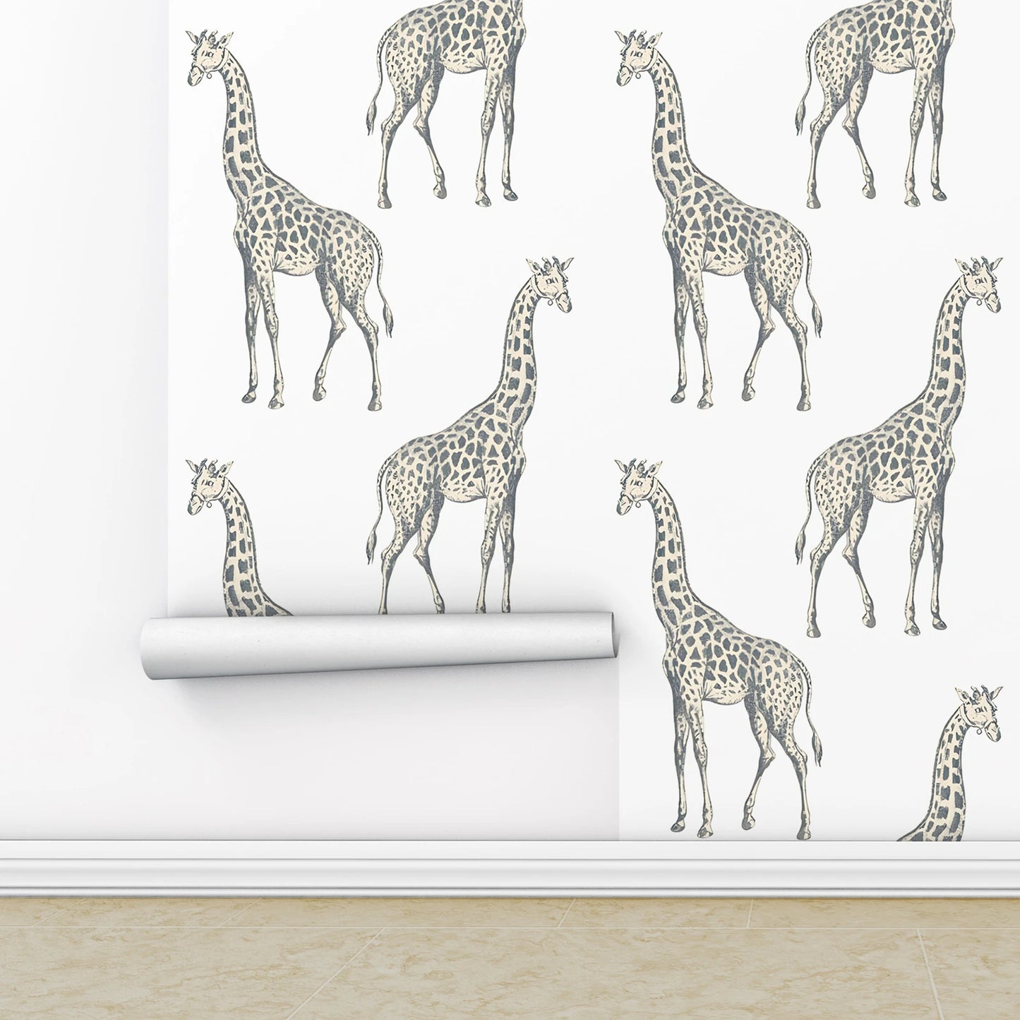 Add a touch of whimsy to your child's bedroom or playroom with our grey giraffe wallpaper. This unique wallpaper is waterproof, moisture-proof, mold-proof, and even sound-absorbing, making it the perfect choice for a fun and functional space. Get creative and transform your child's room with this special wallpaper today!