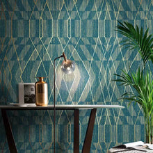 Load image into Gallery viewer, Add a unique touch to your kid&#39;s room with this modern 3D striped wallpaper! Available in grey, white, beige, blue, green, yellow and black , it&#39;s a stylish and practical way to decorate. The waterproof and formaldehyde-free vinyl material is easy to install and removable, and provides a mildew-resistant, fireproof and moisture-proof finish. Transform the look of any bedroom with this modern wallpaper!

