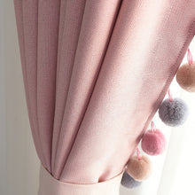 Load image into Gallery viewer, Dress up your kid&#39;s bedroom with this gorgeous pink curtain panel! Crafted from a soft, woven polyester, it&#39;s available in a grommet, pleated pull, or hook hanging application. Its yarn-dyed pattern adds a stylish touch to any room! Make a statement in your kid&#39;s space today!
