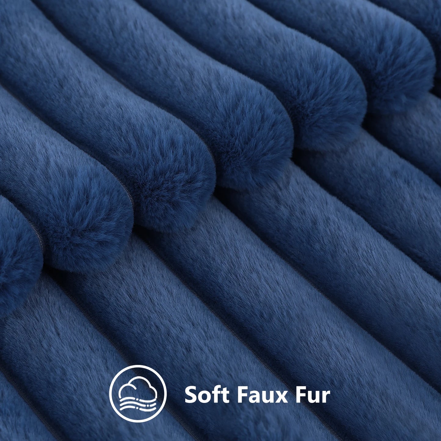 Get your kids' bedroom or playroom looking fresh and funky with this blue faux fur pillow cover. These decorative throw pillow covers are crafted from plush fabric on both sides, ensuring a luxuriously cozy and cuddly feel. Say hello to comfort and style with this one-of-a-kind accent piece.