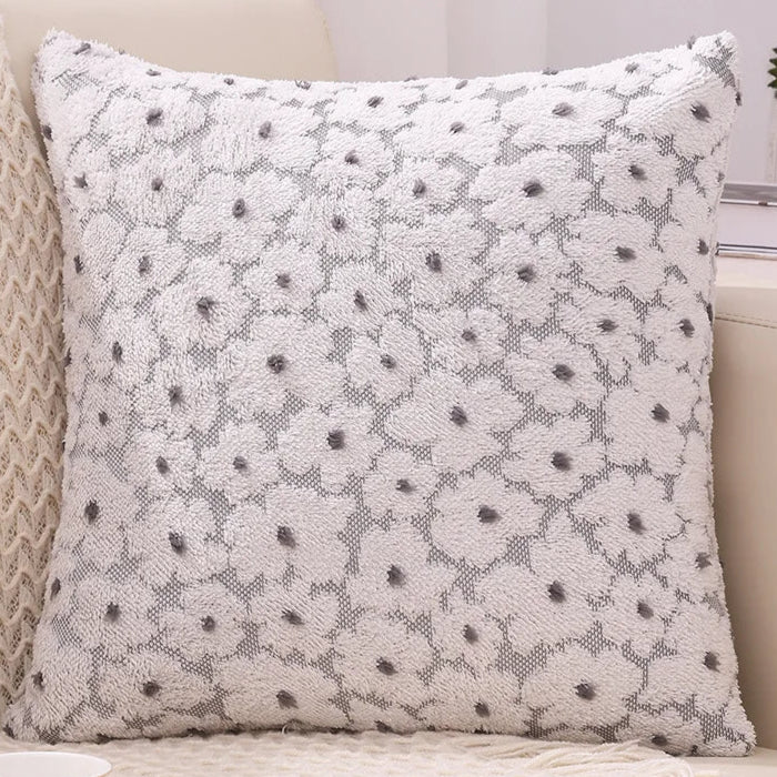 Add comfort and style to your kids' bedroom or playroom with this unique soft grey flower pillowcase. Made of plush fabric, this decorative throw pillowcase provides a luxurious, cozy, and cuddly experience. Enhance the look of your space with this statement piece.
