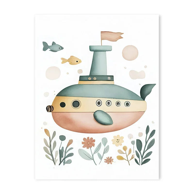 Elevate the ambiance in your child's bedroom or playroom with this stunning art on canvas. Instantly transport your little one's space into a whimsical retreat.