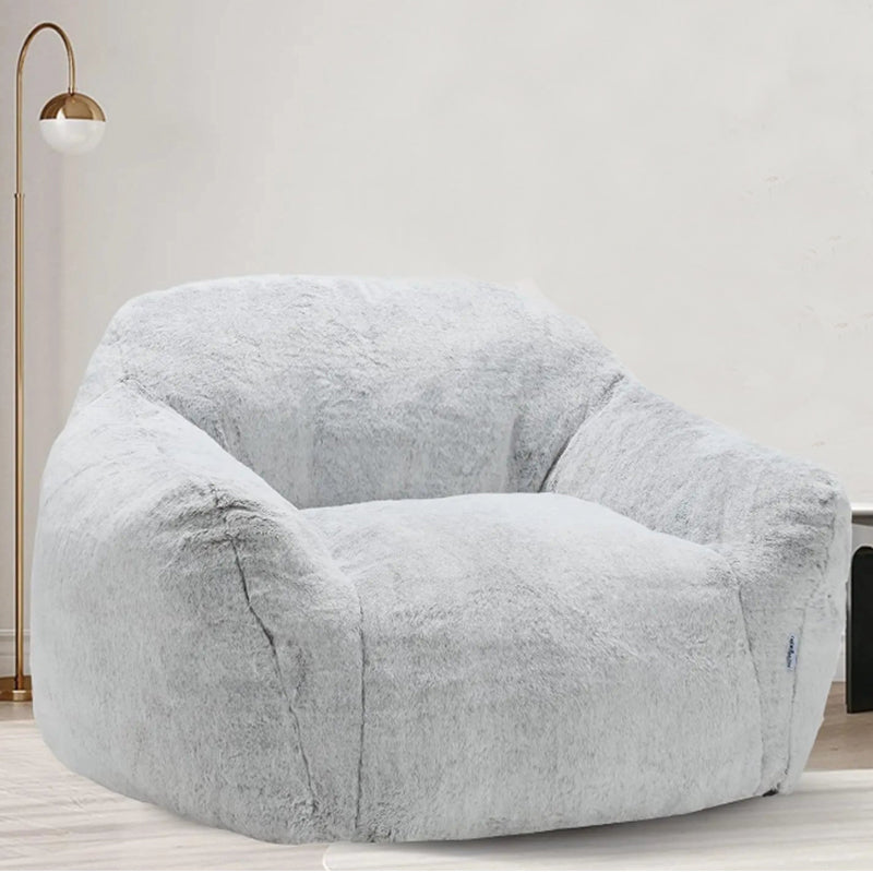Light Grey Beanbag Arm Chair