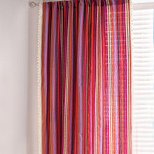 Load image into Gallery viewer, Create a unique look in your kid&#39;s bedroom with this stunning red pink or grey curtain panel! Crafted with cotton and linen, the curtain adds depth and texture with its intricate tassel pattern. Choose from a variety of easy-to-install applications and transform your space with a one-of-a-kind design. Experience its beauty and add a special touch to your home! Machine washable. Not included:Tieback, tracks and beads.
