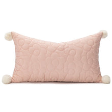 Load image into Gallery viewer, Decorate your children&#39;s bedroom with this stylish pink or white pillow cover! It is crafted to be soft and comfortable while being stylish enough to be a great addition to the room. Its embroidered pattern adds a touch of sophistication to your nursery or kids&#39; bedroom.   Size: 11.81 x 19.68 inches (30 x 50cm) Material: Polyester and Cotton Technics: Woven. Open: Zipper. Pillow insert (Filling) not included. 
