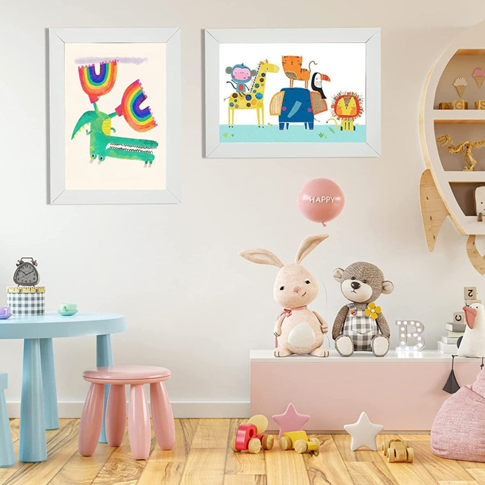 Changeable kids art frame for their drawings and paintings. This art frame provides the perfect display for A4 or smaller artworks and holds about 50 -150 pieces of art depending on paper thickness. These frames are made of a high-quality glossy acrylic and environmentally MDF material. You can hang them horizontal or vertical. Size: 12.59 x 9.44 x 1.14 inches thick (32cm x 24cm x 2.9cm)