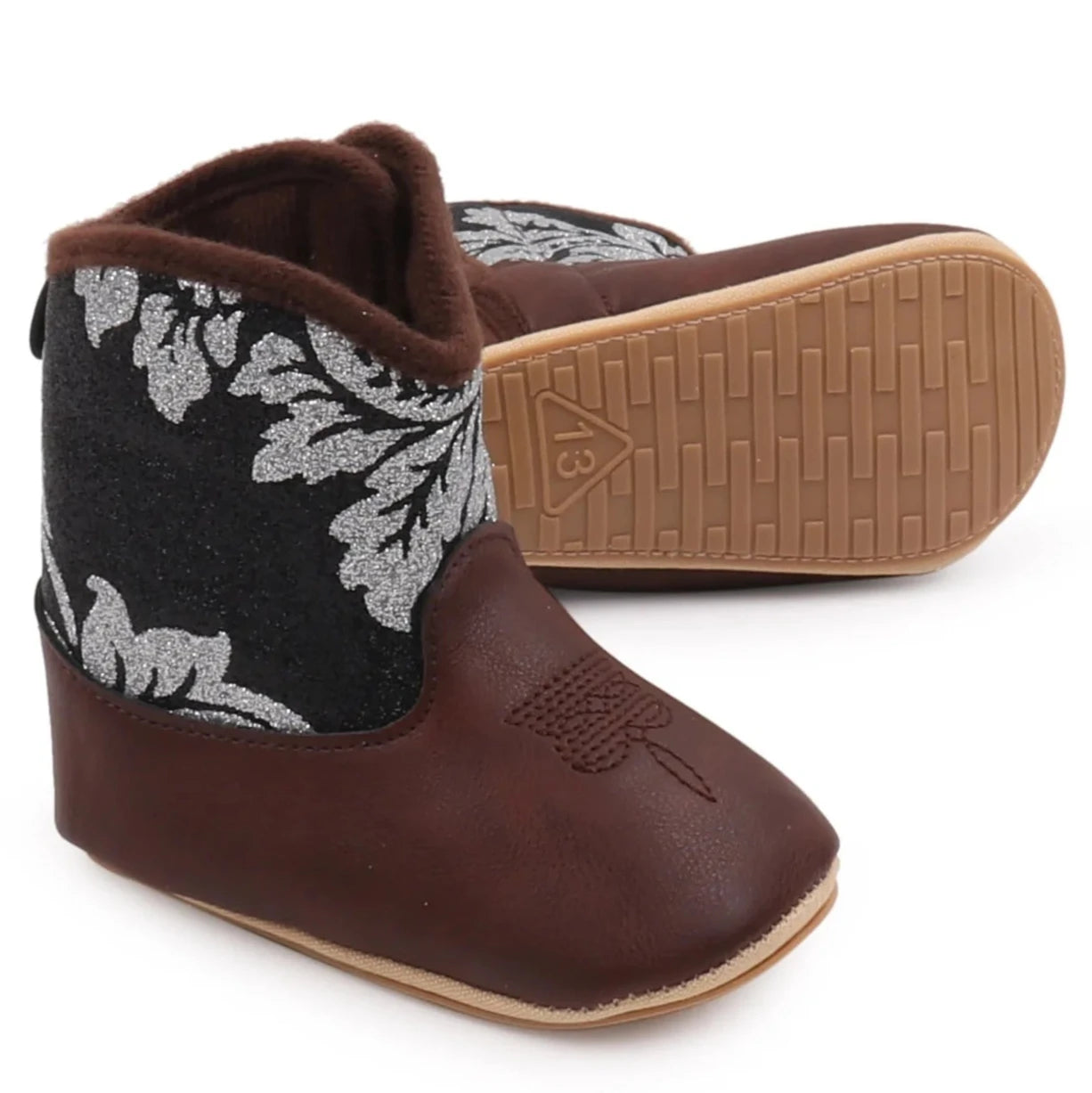 Expertly crafted with comfort and style in mind, these baby boots are the perfect addition to your little one's wardrobe. Made for newborns up to 18 months, these boots provide both support and flexibility for growing feet.