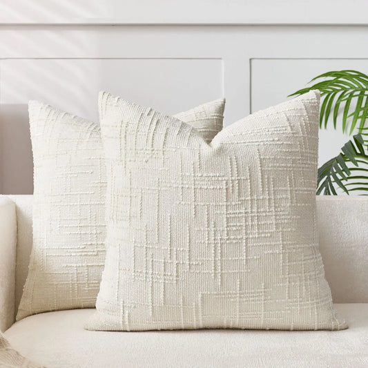 Elevate your kids' bedroom or playroom with a one-of-a-kind touch of trendy and modern decor with the beige farmhouse pillow cover. Made from soft velvet, this decorative item provides a blend of opulent comfort and fashion. Upgrade your space with a warm and chic touch through this outstanding statement piece.