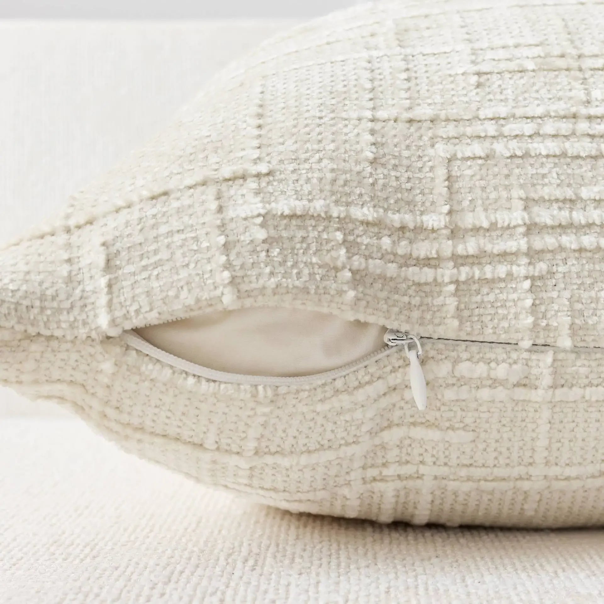 Elevate your kids' bedroom or playroom with a one-of-a-kind touch of trendy and modern decor with the beige farmhouse pillow cover. Made from soft velvet, this decorative item provides a blend of opulent comfort and fashion. Upgrade your space with a warm and chic touch through this outstanding statement piece.
