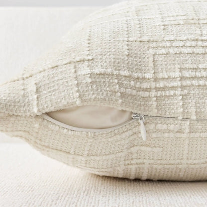 Elevate your kids' bedroom or playroom with a one-of-a-kind touch of trendy and modern decor with the beige farmhouse pillow cover. Made from soft velvet, this decorative item provides a blend of opulent comfort and fashion. Upgrade your space with a warm and chic touch through this outstanding statement piece.