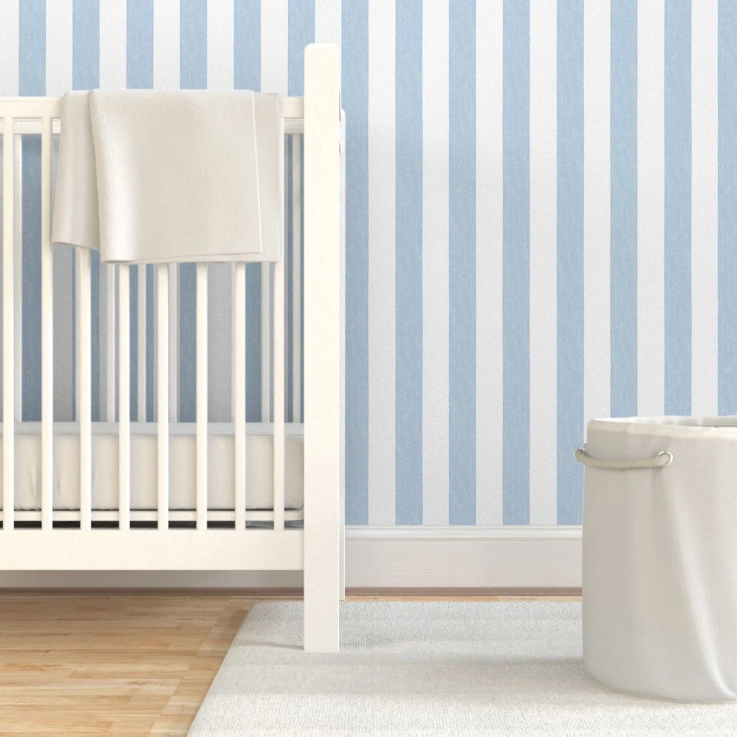Let your child's imagination run wild with our Blue Stripes Wallpaper! Turn their bedroom, nursery, or playroom into a colorful and cheerful oasis.