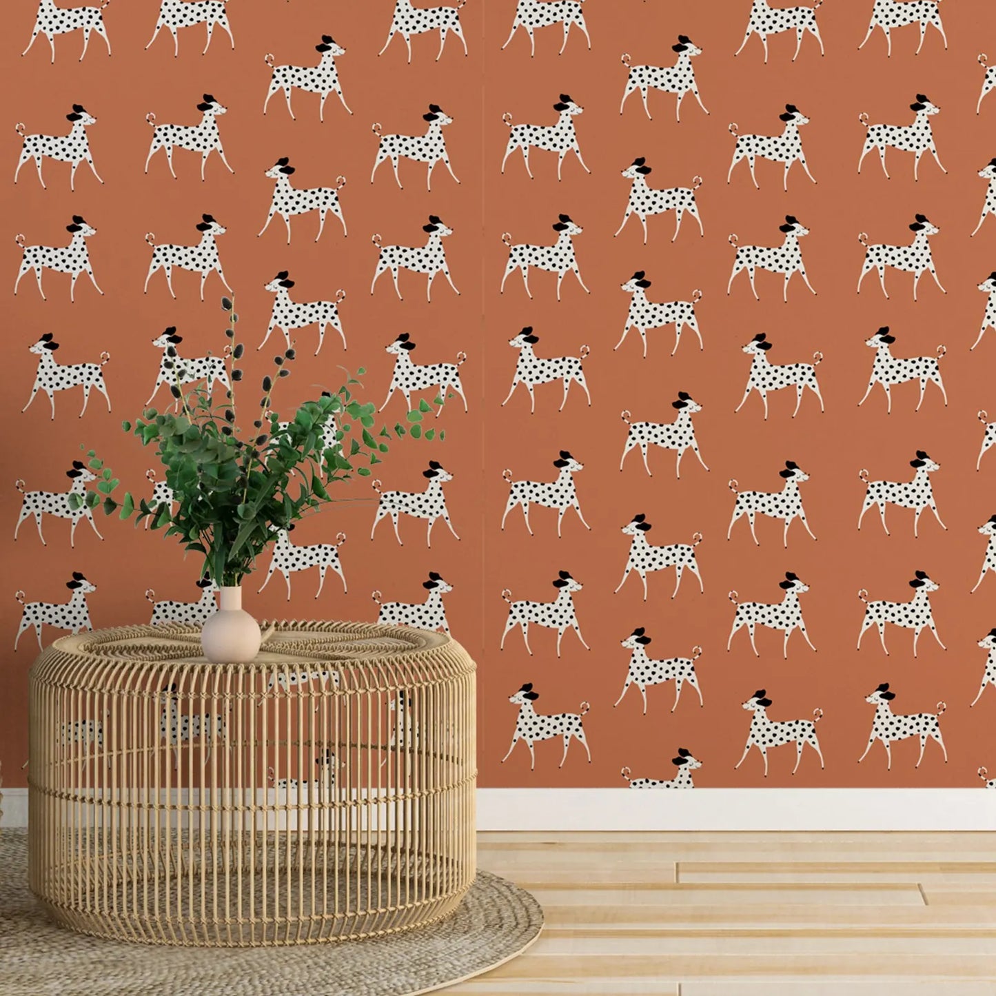 Transform your child's bedroom or playroom with the magic of our waterproof, moisture-proof, mold-proof, and sound-absorbing coral Dalmatians wallpaper. Create a durable and functional space that inspires and delights with this one-of-a-kind addition!