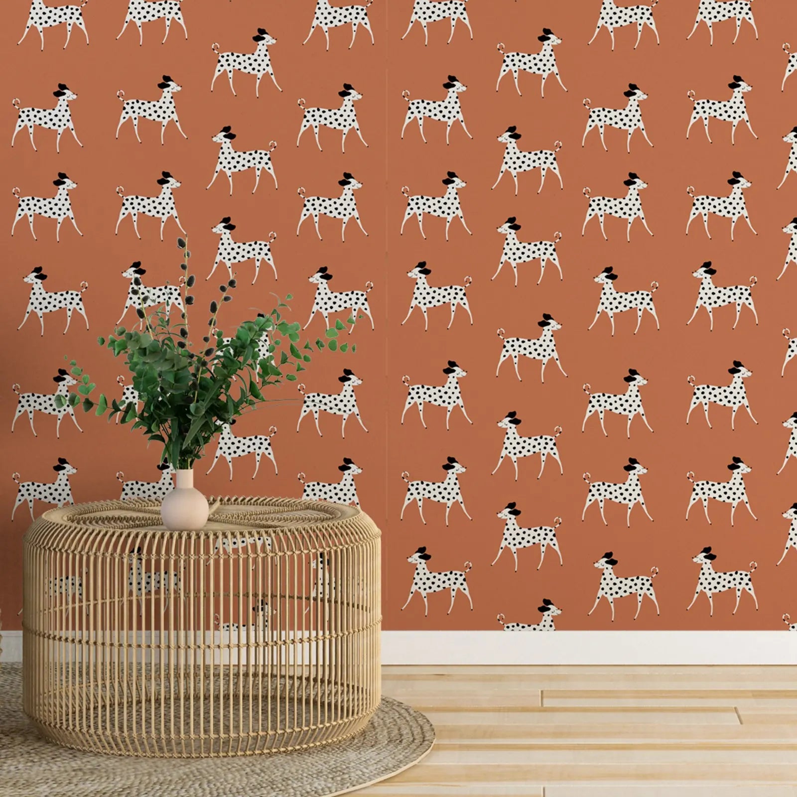 Transform your child's bedroom or playroom with the magic of our waterproof, moisture-proof, mold-proof, and sound-absorbing coral Dalmatians wallpaper. Create a durable and functional space that inspires and delights with this one-of-a-kind addition!