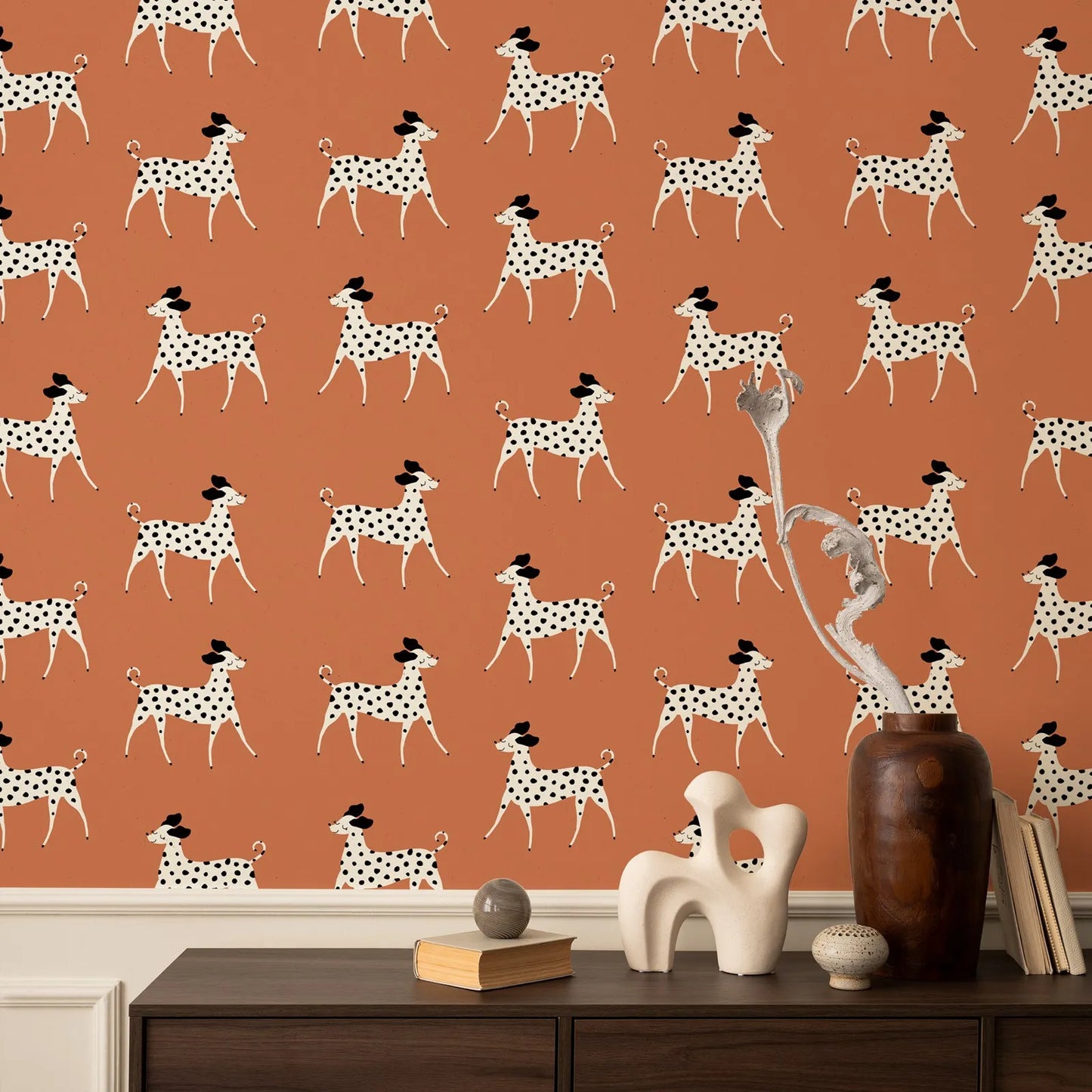 Transform your child's bedroom or playroom with the magic of our waterproof, moisture-proof, mold-proof, and sound-absorbing coral Dalmatians wallpaper. Create a durable and functional space that inspires and delights with this one-of-a-kind addition!