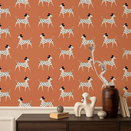 Transform your child's bedroom or playroom with the magic of our waterproof, moisture-proof, mold-proof, and sound-absorbing coral Dalmatians wallpaper. Create a durable and functional space that inspires and delights with this one-of-a-kind addition!