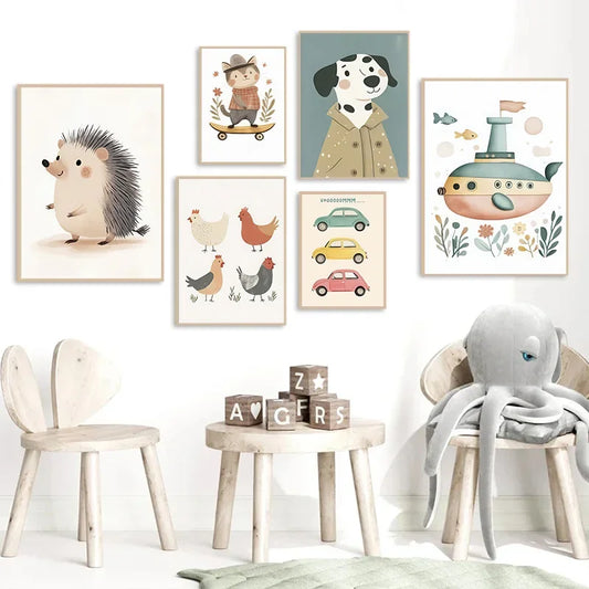 Elevate the ambiance in your child's bedroom or playroom with this stunning art on canvas. Instantly transport your little one's space into a whimsical retreat.