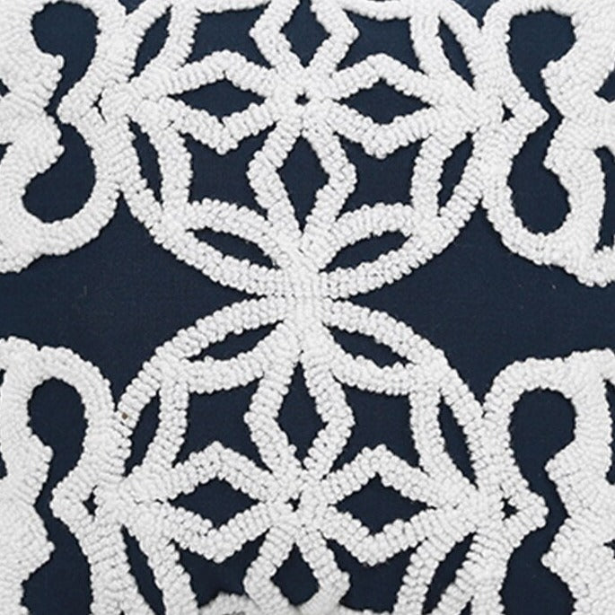 Decorate your children's bedroom with this stylish navy blue pillow cover! It is crafted to be soft and comfortable while being stylish enough to be a great addition to the room. Its embroidered pattern adds a touch of sophistication to your nursery or kids' bedroom. Select from yellow or beige colors and square or rectangular shapes for a truly customizable look. 