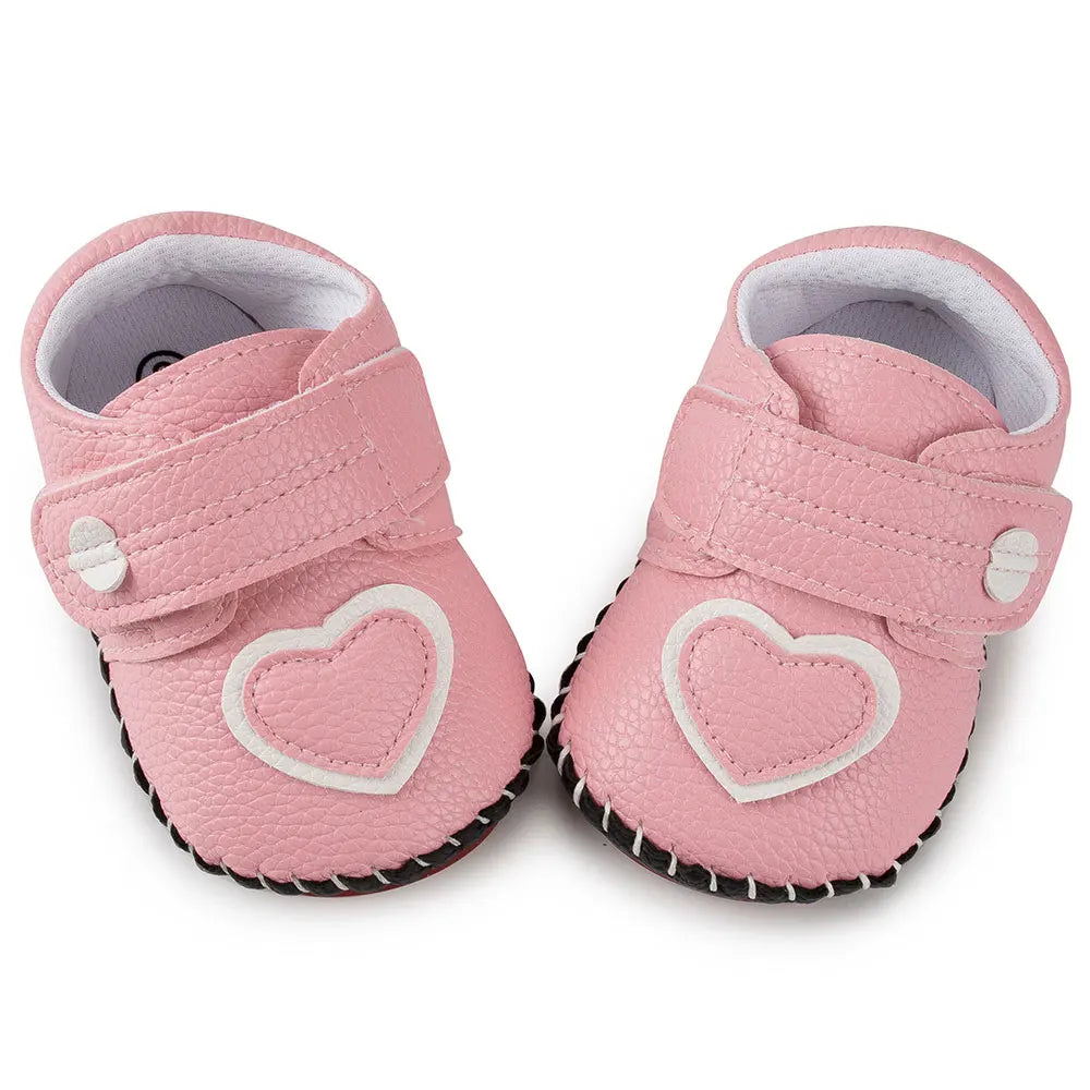 Indulge your little one with these adorable Pink Heart Baby Shoes! Perfect for infants, these shoes are both comfortable and stylish. Featuring a soft, breathable design and a non-slip rubber bottom, they're the perfect choice for prewalkers. Lightweight and anti-slip, these shoes are a must-have for your little angel's wardrobe. Order now and see for yourself!