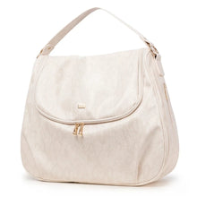 Load image into Gallery viewer, This shoulder diaper bag in beige is the perfect choice for any occasion. Dress up in style why not? Dimensions: 16.53 x 14.17 x 6.29 inches (L x W x D) 42cm x 36cm x 16cm Closure Type: Zipper Main Material: PU Leather  
