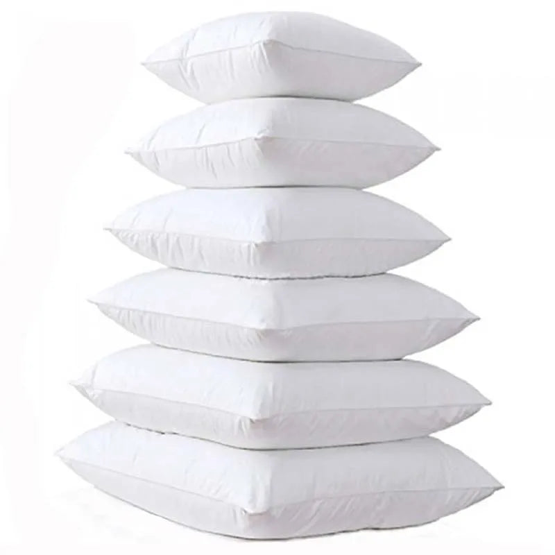 This quality throw pillow insert is filled with 100% soft polyester fiberfill, finished with 5 thread overlock stitches, and lined with a durable 70% polyester, 30% cotton protective cover. Available in multiple sizes to perfectly fit your pillow covers, and washable for hassle-free maintenance. The pillows arrive vacuum sealed.