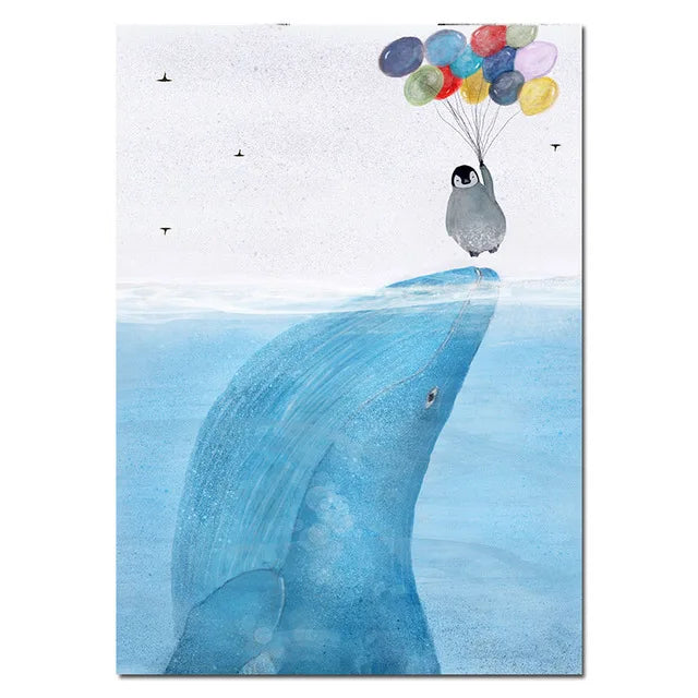 Transform your little one's bedroom or playroom into a whimsical wonderland with our enchanting sea creature art on canvas. Choose from a range of sizes to suit your space. (Frame not included, but the magic is!)