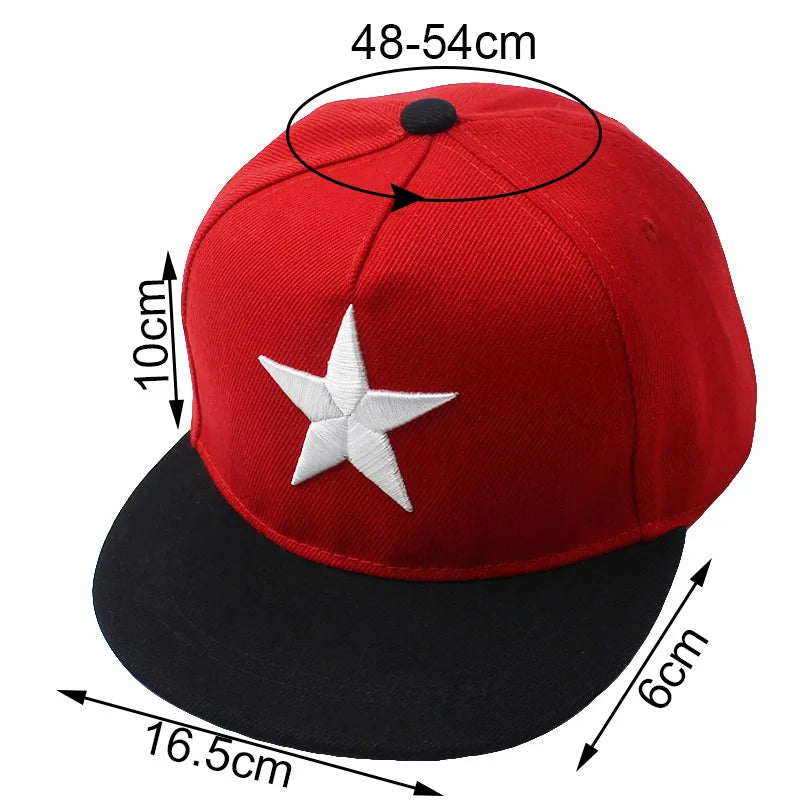 Experience the ultimate coolness with our stylish Star Baseball Cap! Perfect for kids ages 3 to 8 years old and available in multiple colors, your child will stand out in any crowd. Shield their eyes from the sun while showing off their vibrant personality. Don't miss out on this must-have fashion accessory!