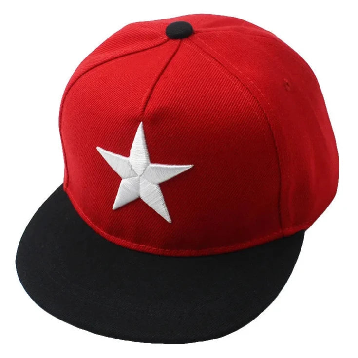 Experience the ultimate coolness with our stylish Star Baseball Cap! Perfect for kids ages 3 to 8 years old and available in multiple colors, your child will stand out in any crowd. Shield their eyes from the sun while showing off their vibrant personality. Don't miss out on this must-have fashion accessory!