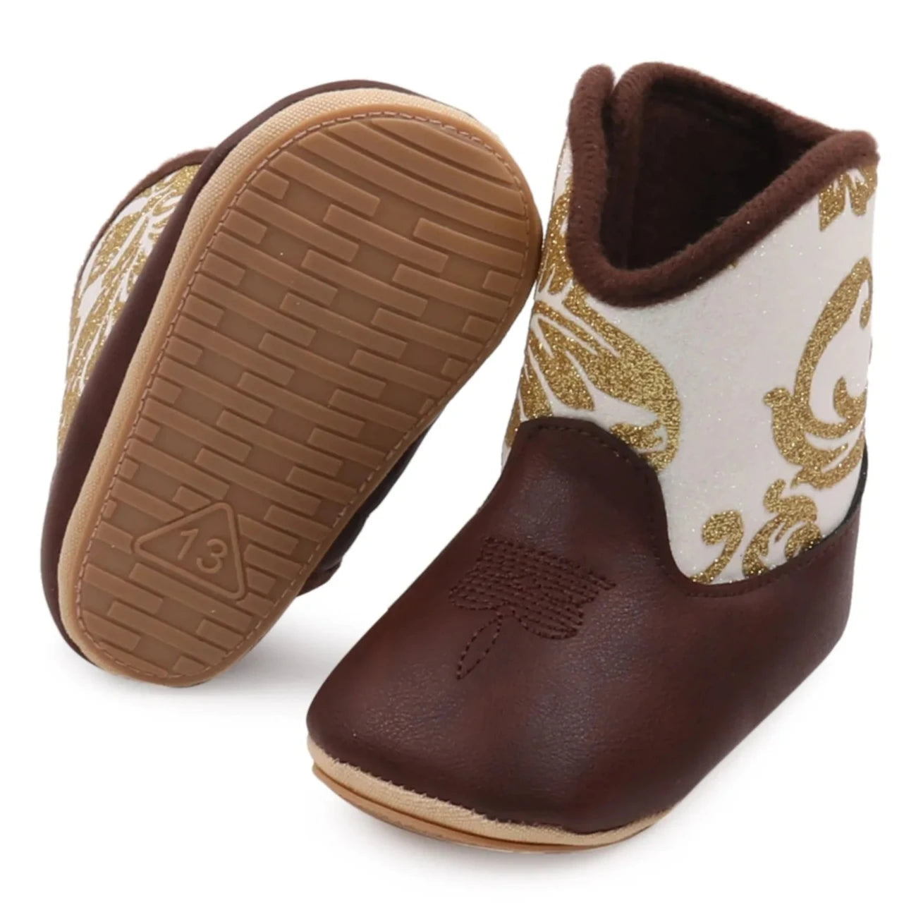 Expertly crafted with comfort and style in mind, these baby boots are the perfect addition to your little one's wardrobe. Made for newborns up to 18 months, these boots provide both support and flexibility for growing feet.