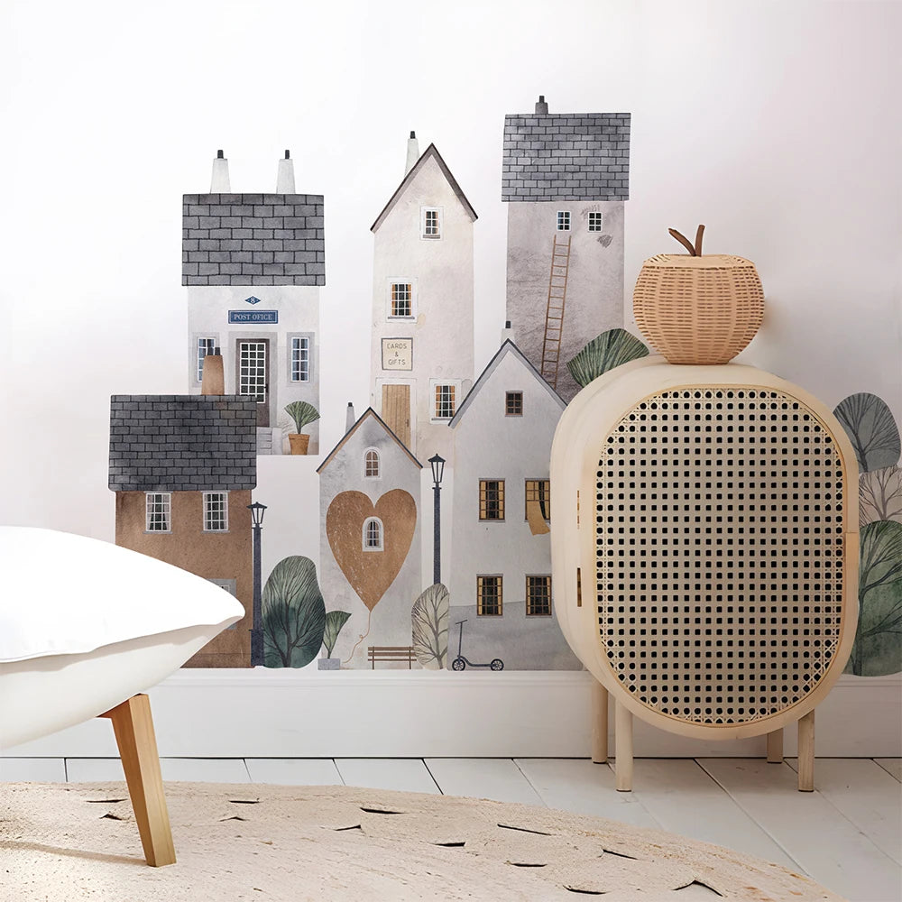 Add a touch of whimsy and charm to your child's bedroom or playroom with Little Village Wall Decals. Perfect for parents who want to create a playful and imaginative space for their little ones (and maybe add a little fun to their own lives too)!