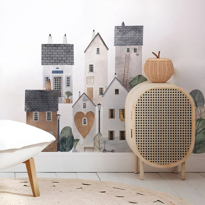 Add a touch of whimsy and charm to your child's bedroom or playroom with Little Village Wall Decals. Perfect for parents who want to create a playful and imaginative space for their little ones (and maybe add a little fun to their own lives too)!