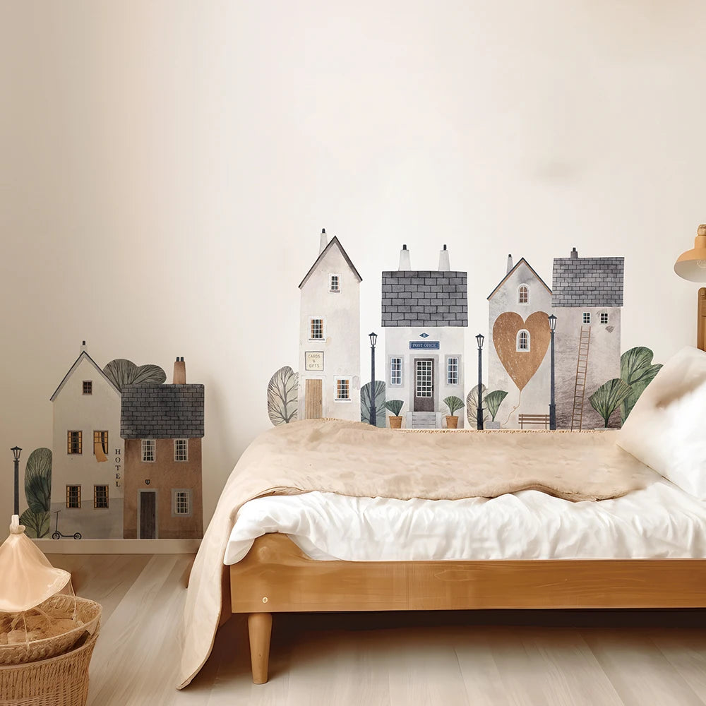 Add a touch of whimsy and charm to your child's bedroom or playroom with Little Village Wall Decals. Perfect for parents who want to create a playful and imaginative space for their little ones (and maybe add a little fun to their own lives too)!