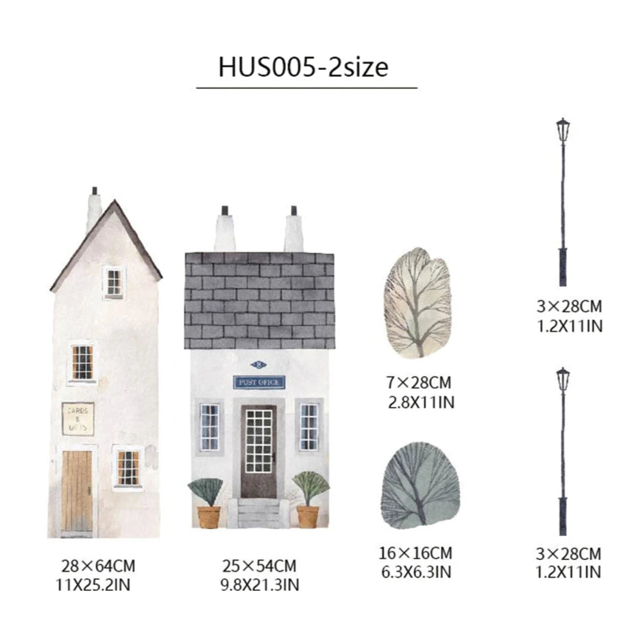 Add a touch of whimsy and charm to your child's bedroom or playroom with Little Village Wall Decals. Perfect for parents who want to create a playful and imaginative space for their little ones (and maybe add a little fun to their own lives too)!