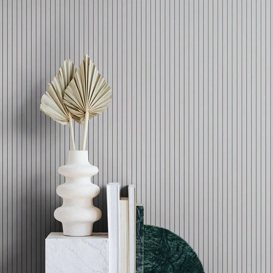 Discover the enchanting properties of our modern black and white striped wallpaper for your child or teen's bedroom. It's waterproof, moisture-resistant, mold-resistant, and even absorbs sound for a practical and long-lasting touch to any room!