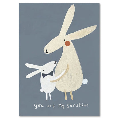 Transform any kids' bedroom or playroom into an inviting space with Sweet Animals Art on Canvas.
