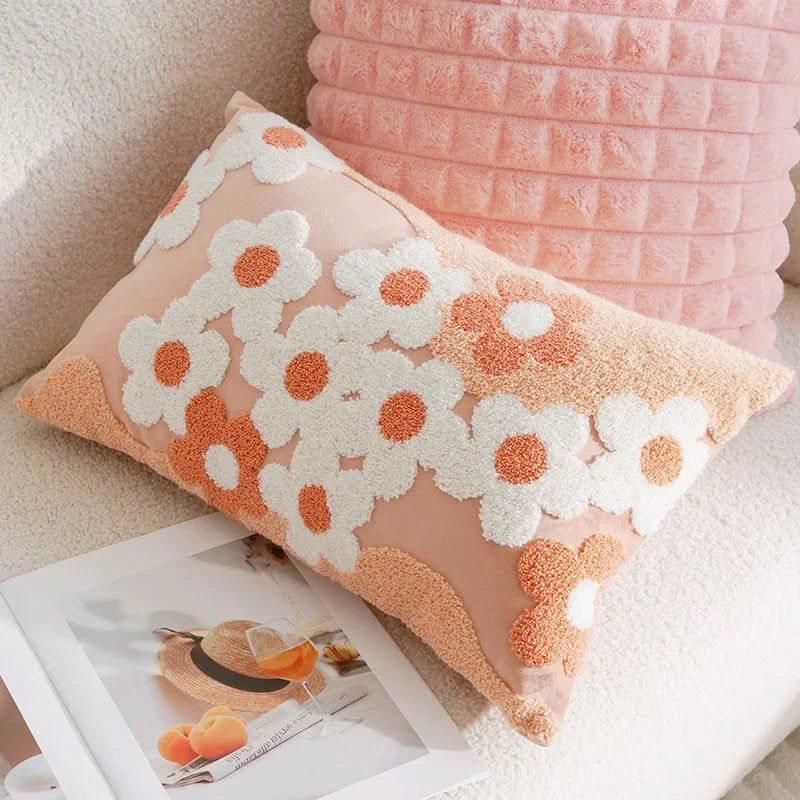 Elevate the decor of your children's bedroom or playroom with our Pink Field of Daisies Pillowcase. Made from high-quality cotton fabric, this decorative throw pillow cover offers both luxurious comfort and a funky touch. Add a unique accent to your space with this stylish and cozy addition