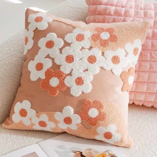 Elevate the decor of your children's bedroom or playroom with our Pink Field of Daisies Pillowcase. Made from high-quality cotton fabric, this decorative throw pillow cover offers both luxurious comfort and a funky touch. Add a unique accent to your space with this stylish and cozy addition