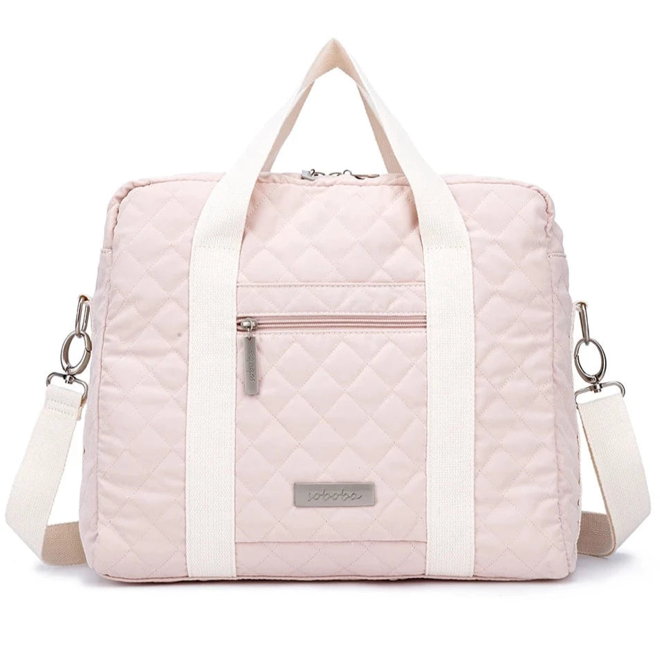 The Pink Messenger Diaper Bag is a must-have for any fashion-forward mom. Made with durable materials and a sleek pink design, this bag exudes both style and functionality.