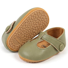 Load image into Gallery viewer, Experience unmatched cuteness with these Mary Jane dress shoes for your little one! Available in a variety of colors, these shoes bring style and comfort to your baby&#39;s wardrobe. From newborn to 18 months, your little one will be the most stylish and adorable on the block!
