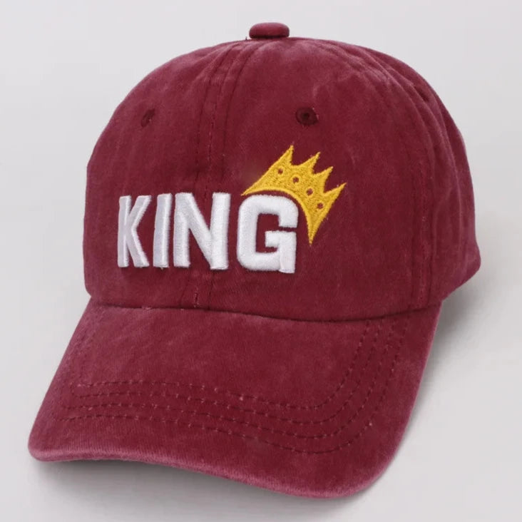 Experience greatness with our King Baseball Caps, designed for kids ages 3 to 6 years old! Get ready to hit the field in style and comfort with our multiple color options. With each cap, your child will feel like a king on the diamond, inspiring confidence and a love for the game. Don't miss out on this must-have accessory for your little athlete!