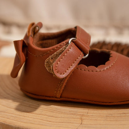 Back Bow Mary Jane Baby Shoes | Multiple Colors and Sizes