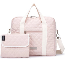 Load image into Gallery viewer, Pink Messenger Diaper Bag

