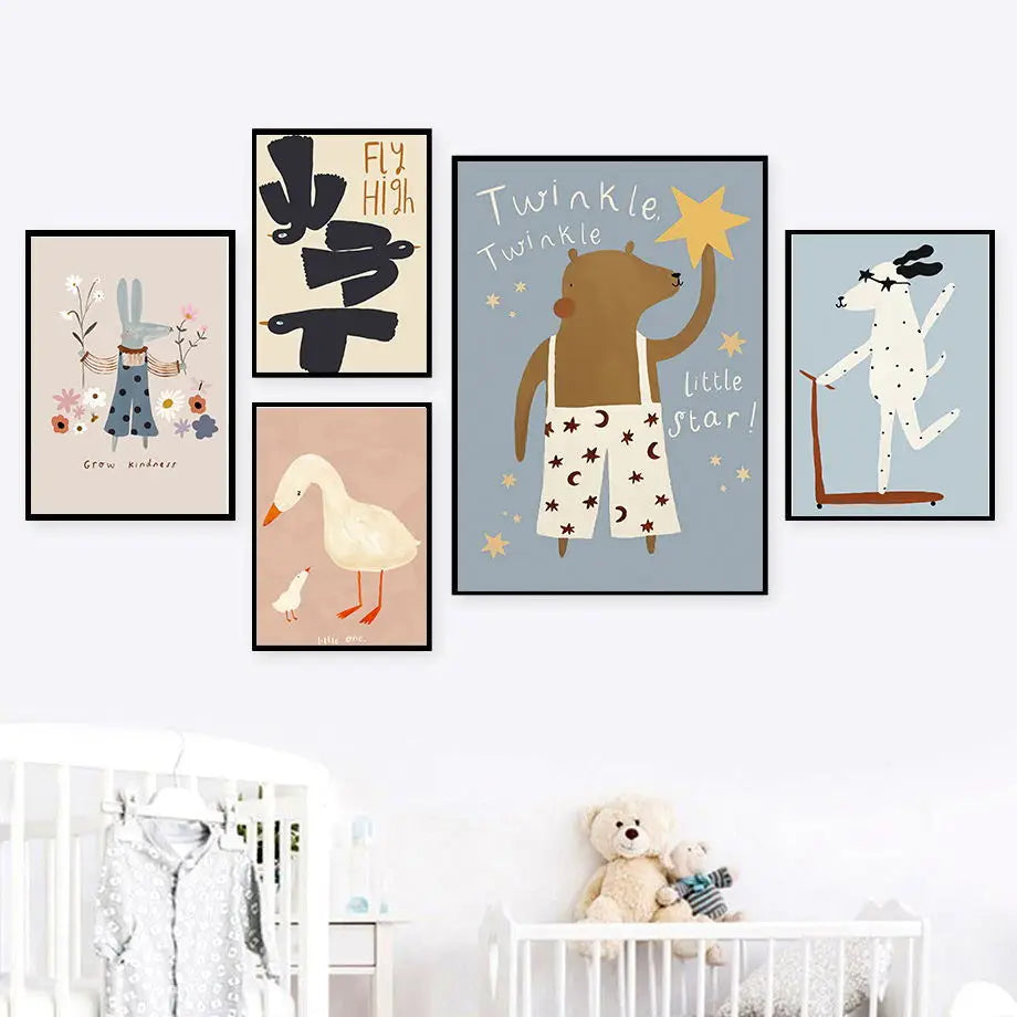 Looking to jazz up your child's bedroom or playroom? Look no further than our collection of funky retro animal art on canvas! With multiple sizes to choose from, you can mix and match to create a truly unique display. Please note that the frames are not included (but the cool factor is!).