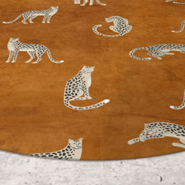 Bring the adventure of the African savannah into your little one's bedroom with our Cheetahs Safari Rug! Crafted from polyester fiber, this gorgeous round rug is sure to captivate your little ones with its beautiful and vibrant colors, and invitingly soft texture. Make every moment a wild one!